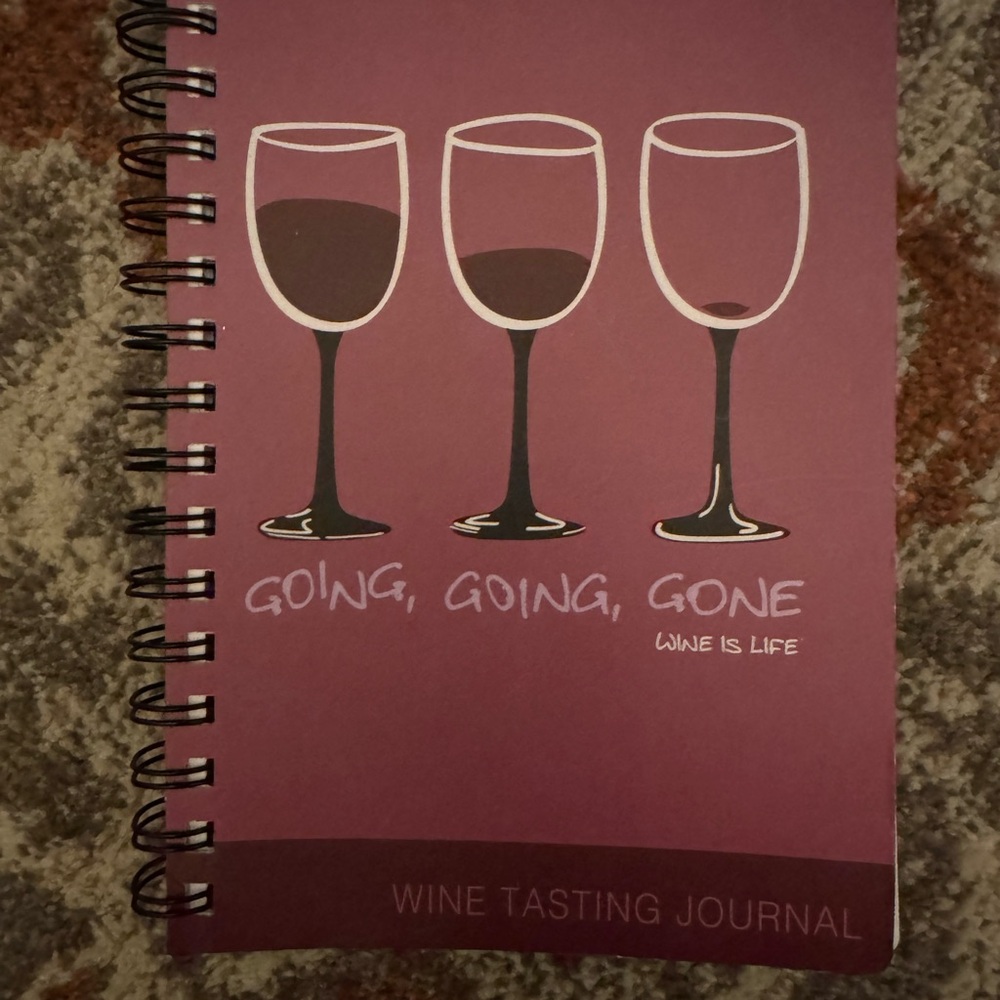 Wine Tasting Journal with Wine Glass Design